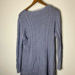 Lane Bryant Purple Lavender Metallic Sparkly Cable Knit Long Sleeve Sweater Photo 5