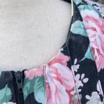 Anthony Richards Vintage 90s House Dress Robe Stripes Floral Roses 1X Photo 2