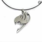 Silver Tone & Black Fairy Tail Necklace Photo 1