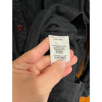 Alex Mill Black Linen Utility Romper Button Front Tie Waist Long Sleeve M Size M Photo 2