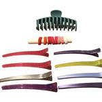 Bundle Of Hair Clips & Small Ties (8 Sectioning Clips,‎ 1 Large Claw Clip ) Photo 0