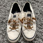 Sperry White Canvas Slip On Sneakers  Photo 0