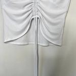 Open Edit White V-neck Sleeveless Blouse Women's Size Xtra Small Photo 4