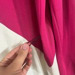 Vintage 80s Mod Dress Colorblock Pink Black Stripe Size 18 L XL USA Union Made Photo 4