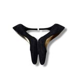 BCBGeneration  Suede Pumps Women's 8.5 B Black Pointed Toe Classic Dress Heels Photo 2