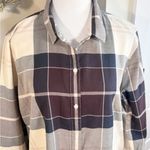 Barbour  Moorland Plaid Button Up Shirt Cotton Classic Check Black Cherry~12🧡 Photo 2