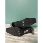 Nine West Womens Black Leather Ankle Boots 10 Medium Photo 5