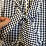 Hutch  Size Medium Gingham Romper Shorts Blue White‎ Checkered Anthropologie Photo 5
