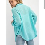 Hudson Gray  Waffle Knit Button Down Shacket Shirt Photo 2