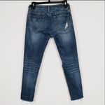 Vigoss  Jager Medium Wash Ripped Distressed Low Rise Skinny Jeans Photo 1