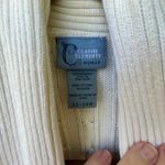 Classic Elements  size 22 cable knit open cardigan. Light cream in color. Photo 1