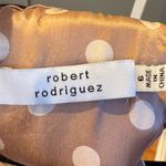 Robert Rodriguez  Tan Polka Dot Silk Halter Top Size 6 Photo 6