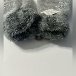 Fuzzy Grey Gloves with Snowflake Accents NWT Gray Photo 5