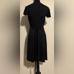 EUC Zachary’s Smile Black Elegant Wrap Dress with Striped Design size small Photo 4