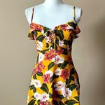 Show Me Your Mumu | Golden Yellow Floral Adrianna Mini Dress Sz S Photo 0