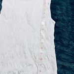 Madewell NWOT ‎ Smocked Boatneck Tank Eyelet White Cotton Linen Causal Photo 5