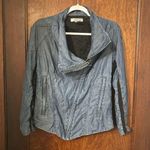 Helmut Lang  Tencel Chambray Moto Jacket Size M Photo 1
