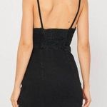 ZARA New With Tag Black Denim Sundress With Side Zipper Bodycon Dress Size SMALL Photo 5