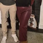 7 For All Mankind  Burgundy Wide Leg Pants Photo 4