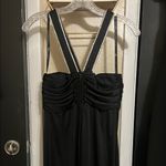 Black Sequin Sheath Cocktail Dress Size 8 Photo 4