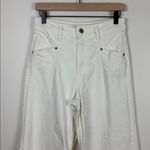 ZARA Wide Leg High Rise White Jeans Women’s Size 6 Baggy Denim Relaxed Fit Photo 2