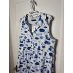 Rachel Zoe Dress Tiered Maxi Fish Beach Ocean Nautical Vacation Resort XL NEW Photo 2