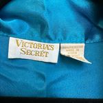 Victoria's Secret Vintage Victoria’s Secret Gold Label Teddy & Robe Set Size Medium M Ocean Blue Photo 11