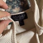 Topshop Cream Ribbed Midi Dress Photo 1