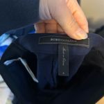 BCBGMAXAZRIA Navy Blue Jean Stretch Pull On Skinny Pants Photo 2