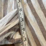 Anthropologie By linen blend striped tapered pant with buckle loop waist 12 Photo 3