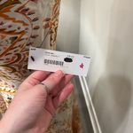 Aakaa Orange Cream Mosaic Boho Pattern Evening Maxi Halter Dress Size Small Photo 3