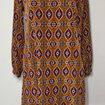 Peaches & Cream Orange Multi Color Aztec Print Light Weight Spring Mini Dress S Photo 0