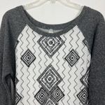 Vanity Boho Lace Gray Pullover Sweater Size M Size M Photo 2