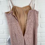 Dress the Population  Leanne Lace Mini Dress Light Pink Strapless Blush NWT XL Photo 6