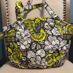Vera Bradley White, Green and Yellow Floral Tote Photo 0