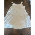 Festival Wedding Shower Tiered Dress Size 14 Shift Tencel Tennis Western Neutral Photo 2