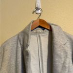Marine layer  Light Gray Terrycloth Open Front Longline Blazer M Photo 9