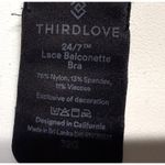 Thirdlove  24/7 Lace Balconette Bra Black‎ Size 32G Lightly Padded Underwire Photo 4