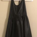 American Apparel Black Faux Leather Dress Photo 0