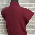 Vintage Burgundy Sweater | Cap sleeve | Shoulder Pads | Women’s Size Medium Red Photo 3