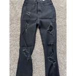 Hollister  Womens Black Ripped Distressed High Rise Jeans‎ Photo 4