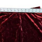 NWT Empire Velvet Skater Mini Skirt Hot Topic Junior Large Burgundy Red Flare Photo 4