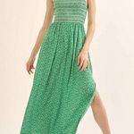 fab'rik Fab’rik Floral Maxi Dress Smocked Top with Slit Photo 0