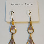 Gap Gold and Pink Drop Earrings Photo 0