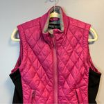 Marmot Vest Hot Pink & Black Women’s Kitzbuhel Quilted Vest Sz M EUC Photo 2