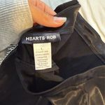 Black rhinestone fringe crop top and skirt set Size L Photo 6