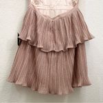 Lulus LULU’S Sweetest Soirée Blush Pink Metallic Pleated Open Back Mini Dress Size M Photo 9