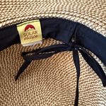 Solar Eclipse Beige Sun Hat with Dark Brown Band Tan Photo 3