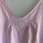 Hillard & Hanson Light Pink Sweater Embellished Tank Top Photo 2