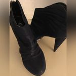 Velvet Angels women blue leather platform Platinum boots US 6 Photo 6